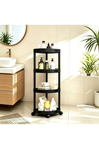 SmartMaster 4-Tier Corner Shower Caddy & Shelf, Space Saving Adjustable Stand...