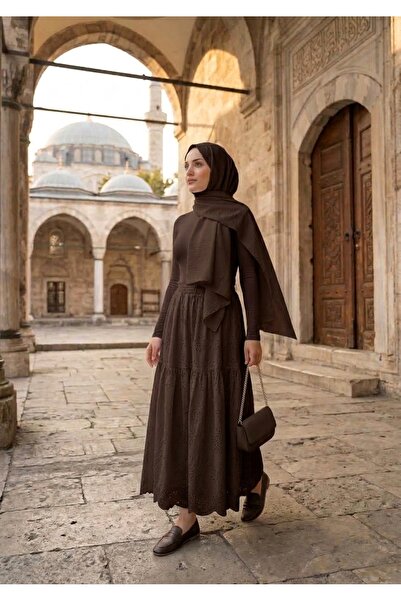 BAYLIN FASHION Kadın Uzun Fisto Etek İnci Detaylı