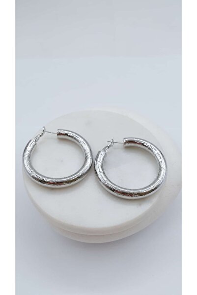 Jerie Curved Large Hoop Earrings