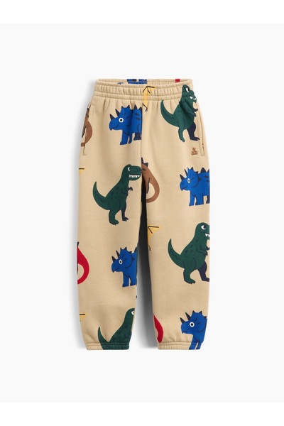 GAP Erkek Bebek Bej VintageSoft Baskılı Pull-On Jogger Eşofman Altı