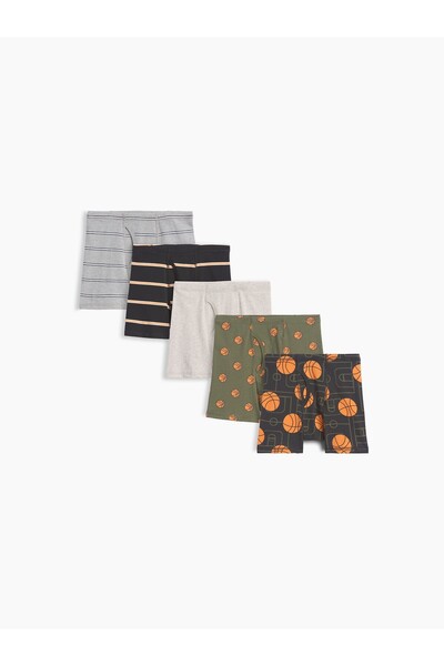 GAP Erkek Çocuk Çok Renkli Organik Stretch Pamuk Külot (5'li)