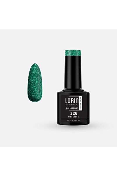 Lorin Cosmetics Lorin Ημιμόνιμο Βερνίκι Νυχιών Τζελ 8ml # 326 (Γκλίτερ Βίστα)
