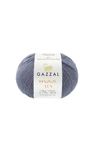 Gazzal Wool 115 %100 Superwash Merino Wool – 50 g 115 m Knitting Yarn-3306-1 ...