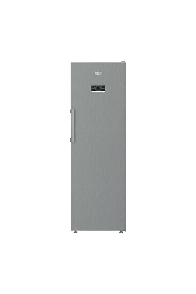 Beko ثلاجة عمودية سعة 365 لتر مع تقنية SmoothFit ومحول طاقة، لون فضي