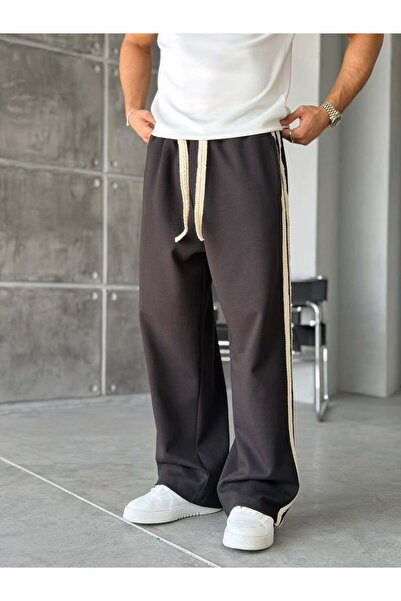 FO4RBS Straw Stripe Design Baggy Tracksuit W Black
