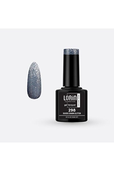 Lorin Cosmetics Lorin Ημιμόνιμο Βερνίκι Νυχιών Τζελ 8ml # 298 (Ασημένιο Γούρι...