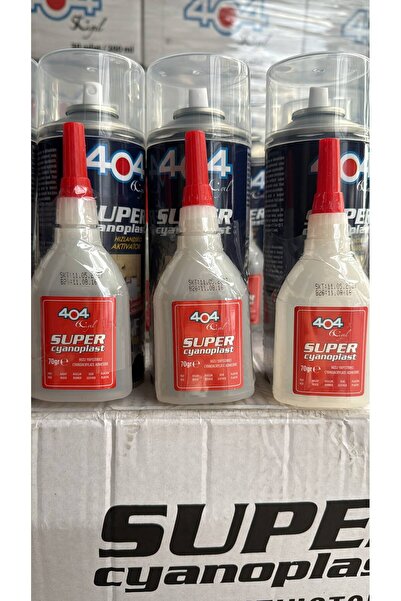 404 Kimya 404 Super Cyanoplast MDF Aktivatörlü Hızlı Yapıştırıcı Seti 400 ml ...