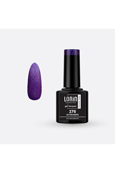 Lorin Cosmetics Lorin Ημιμόνιμο Βερνίκι Νυχιών Τζελ 8ml # 276 (Γκλίτερ Μωβ)