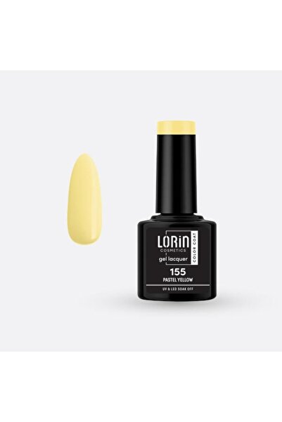 Lorin Cosmetics Lorin Ημιμόνιμο Βερνίκι Νυχιών Τζελ 8ml. # 155 (Κίτρινο Παστέ...