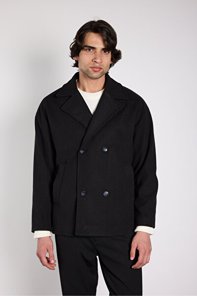 Mesfeno Oversized Double-Breasted Cashmere Jacket