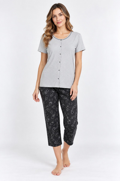 Serena Women's Cotton pajamas, gray