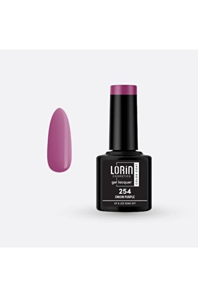 Lorin Cosmetics Lorin Ημιμόνιμο Βερνίκι Νυχιών Τζελ 8ml. # 254 (Μωβ Κρεμμυδί)