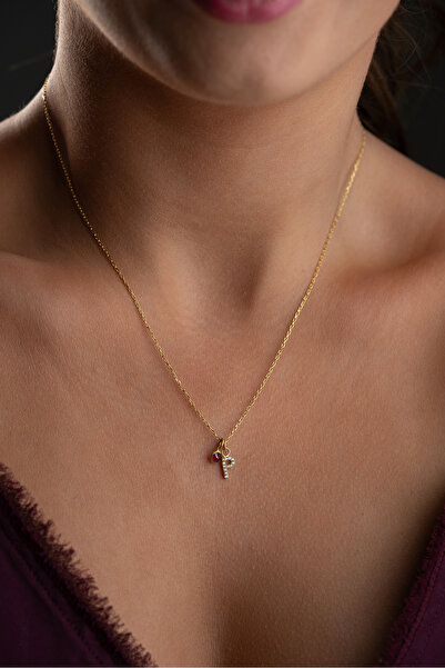 beonejewelry 925 Ayar Gümüş Kişiye Özel Doğum Taşı Detaylı Taşlı Harf Kolye