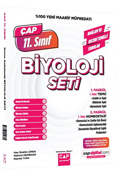 Çap Yayınları 11. Sınıf Biyoloji Maarif Model Set