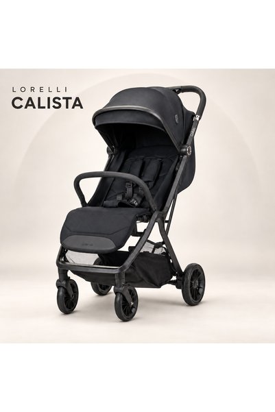 LORELLİ Calista Otomatik Katlanır Kabin Boy Bebek Arabası - Siyah