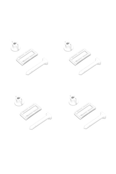 GENERAL 4PCS Toilet Seat Hinged Bolt Nuts(Rectangular),Plastic Toilet Seat Co...