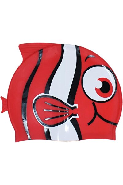 ISHWAZ Silicone High Elastic Kids Swim Cap For Boys And Girls Waterproof Chil...