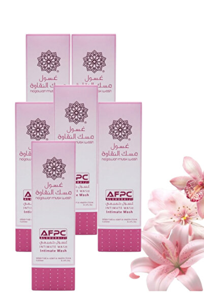 ALKHURAIJI 6 Pieces Afpc Nagawan Musk Wash Intimate Wash 250 ML