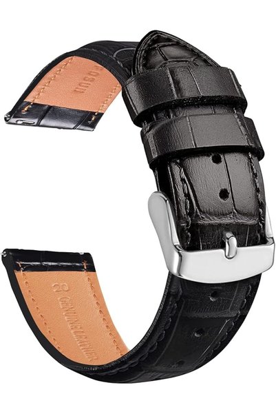 INFOSUN 20mm Watch Strap Genuine Leather Band for Samsung Galaxy 42mm/ 5/5 Pr...