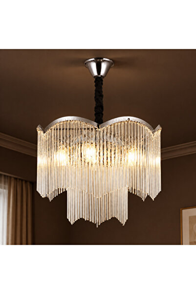 Alessandro DESIGN Candelabru Cristal MEKELLE Eleganza, 8x E14, Diametru 50cm,...