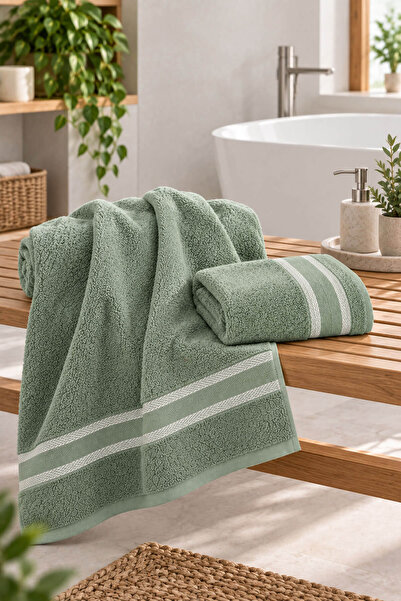 Mira Home 2 Parça Kadın/Erkek Banyo Duş Hamam Havlu Seti 90x150 Cm