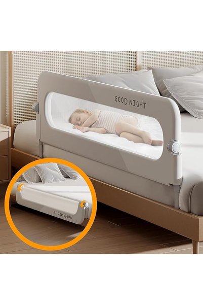 DMG TECH DMG Toddler Bed Rails for Crib, Foldable Bed Rail for Toddlers, Port...