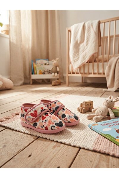 nuh kids Winter Velcro Adjustable Daily Home School Nursery Slippers Shoes