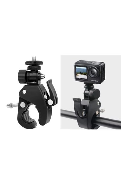 Zoli DJI 360 Insta360 Gopro Uyumlu Motosiklet Kamera Gidon Bağlantı Aparatı