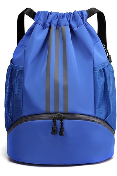 NOVOLAN Drawstring Backpack Gym Sack String Bag for Men Women, Basketball Bun...