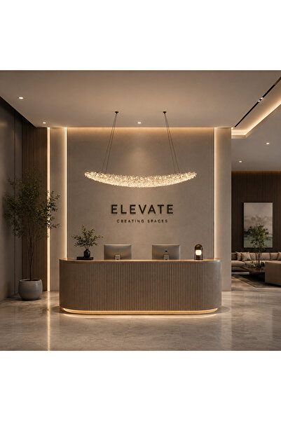 DIGITAL Merchandise Candelabru Modern cu Cristal, Telecomanda, PRAGA, 51W, Lu...