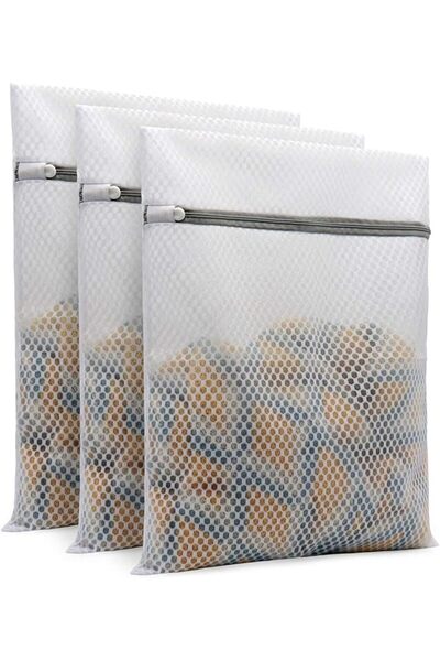 Muchfun Andeya 3Pcs Durable Honeycomb Mesh Laundry Bags for Delicates 12 x 16...