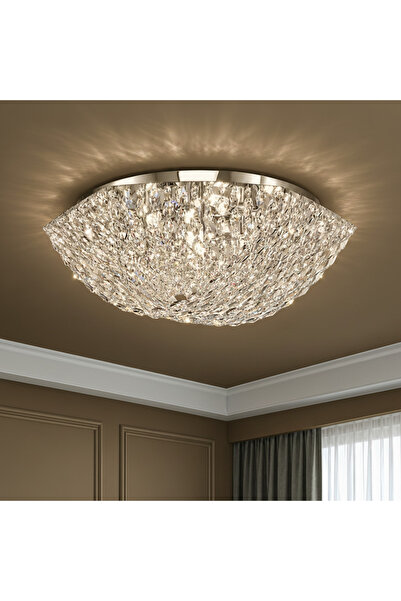 OEM QEQERTARSUAQ Magno Crystal Πολυέλαιος, 9x E14, Διάμετρος 60cm, Μέταλλο κα...