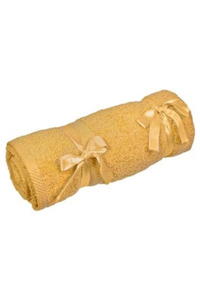 OEM Prosop din bumbac galben mustar 50x30cm