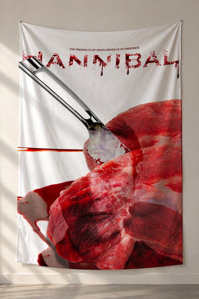 Duvarda Hannibal Temalı Duvar Örtüsü, Tapestry Dekoratif Film Duvar Halısı
