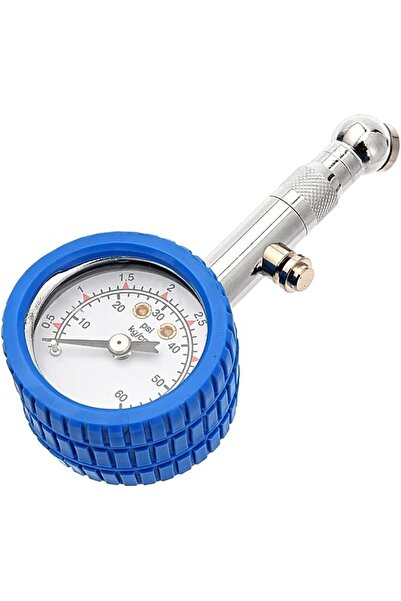 Lawazim Dial Tire Pressure Gauge - 60 PSI Analog Mechanical Air Pressure Test...