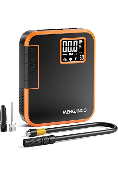 GENERAL منفاخ إطارات محمول من MENGJINGO، ضاغط هواء للسيارات والدراجات والدراج...