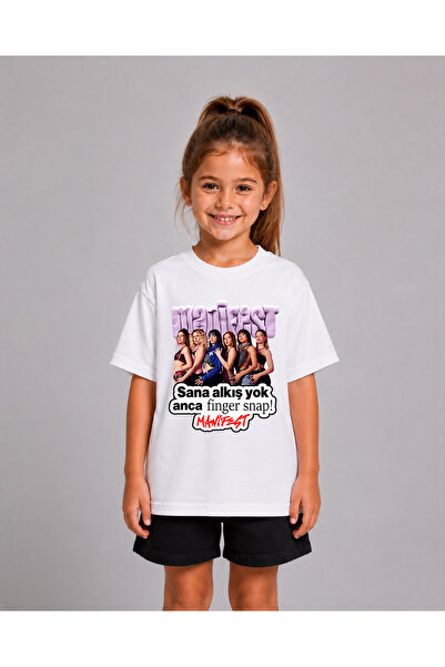 PURE EFFECT Girl Boy Manifest No Clap for You Printed 100% Organic Cotton Tshirt