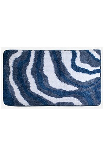 OEM Covoras de Baie Albastru Waves 75x45cm