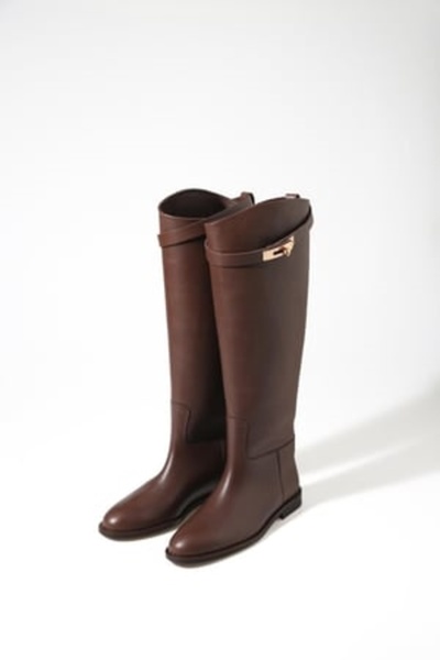 5in1Canpolat Brown Classic Riding Boots 23556