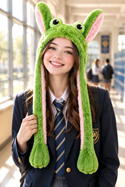 Monalisa Home Luxury Colorful Figured Rabbit Pelesh Plush Headphones