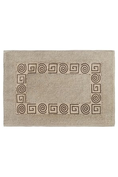 OEM Covoras de Baie Bumbac Bej Imprimeu Meandre 60x40cm