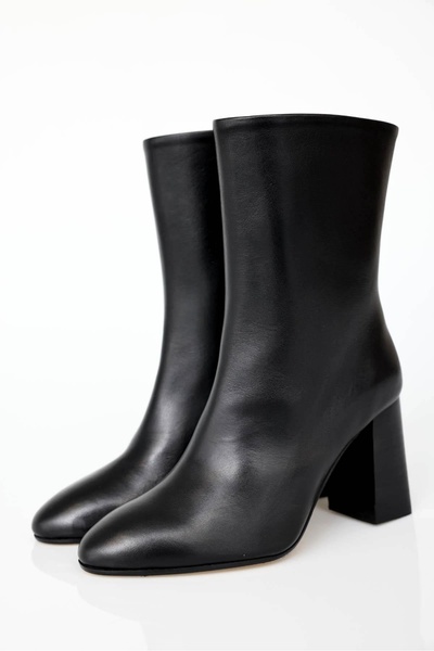 5in1Canpolat Black Heeled Boots 24454
