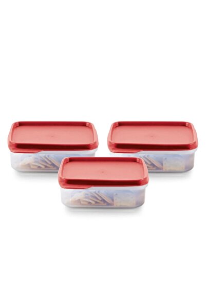 Tupperware Modüler Saklama Kabı Dikdörtgen 1.1L 3'lü Set