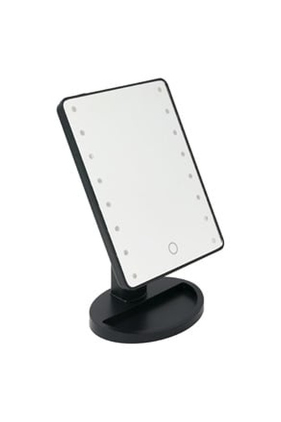 OEM Oglinda Machiaj Neagra cu16 Becuri LED 17x27cm