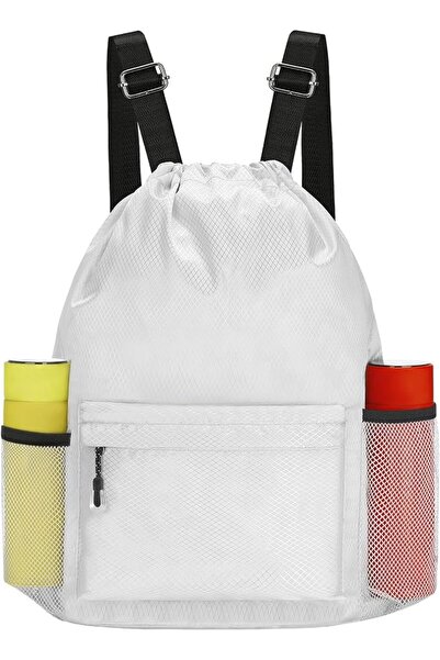GENERAL Drawstring Backpack Water Resistant String Bag for Gym Swimming Yoga ...