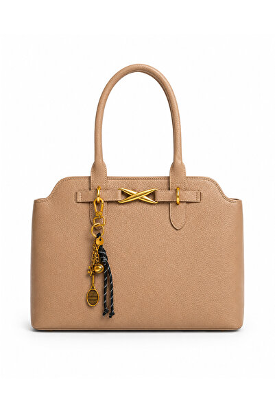 louisiana polo Jkln Women's Shoulder Bag Large Volume Casual Dark Beige Handb...