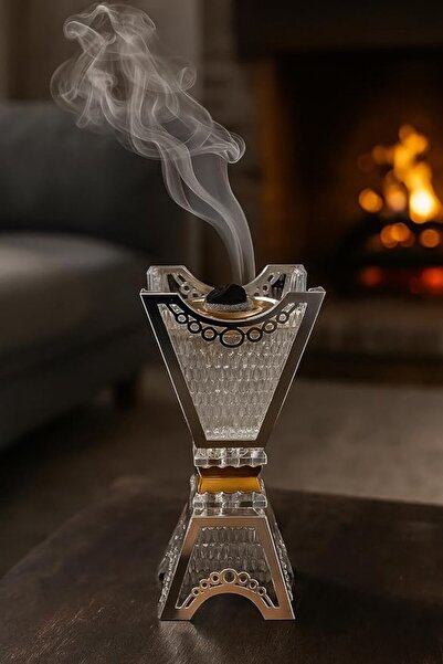 Alsaqer Crystal Glass Bakhoor Burner | Oud burner | Incense Bakhoor Charcoal ...