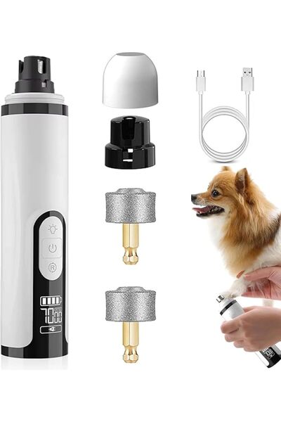 NIUBIER Electric Dog Nail Grinder, Upgrade Silent Groom Pro Nail Grinder, Nai...