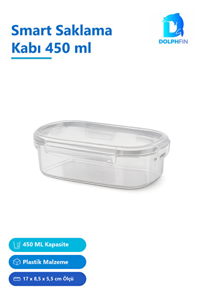 DolphFin Smart Storage Container 450 ml Multi-Colored Plastic