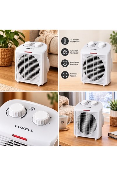 Magnotto Termostatlı Fanlı Isıtıcı Vantilatör Sıcak Soğuk Kullanım 2000 Watt Lx-6335T 3 Farklı Çalışma Mod Aşırı Isınma Korumalı
